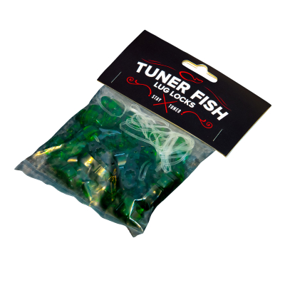 Tuner Fish Lug Locks - Lug Locks 24 Pack - Green