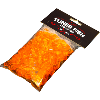 Tuner Fish Lug Locks - Lug Locks 50 Pack - Orange