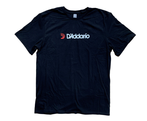 D\'Addario Logo T-shirt, Black - Medium