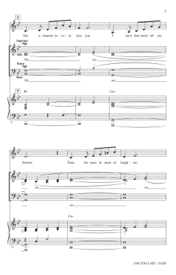 Far Too Late (from Andrew Lloyd Webber\'s Cinderella) - Webber/Zippel/Huff - SATB