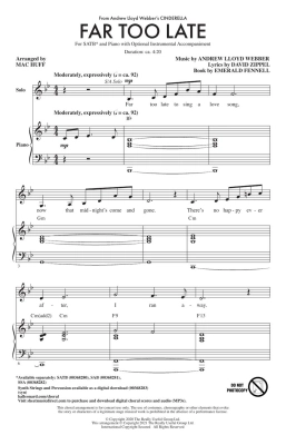 Far Too Late (from Andrew Lloyd Webber\'s Cinderella) - Webber/Zippel/Huff - SATB