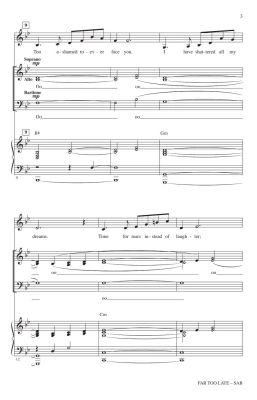 Far Too Late (from Andrew Lloyd Webber\'s Cinderella) - Webber/Zippel/Huff - SAB
