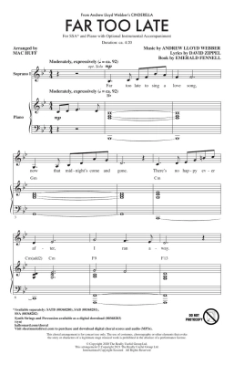 Far Too Late (from Andrew Lloyd Webber\'s Cinderella) - Webber/Zippel/Huff - SSA