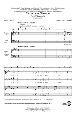 Common Silence - Studley/Saindon - SATB