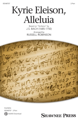 Shawnee Press - Kyrie Eleison, Alleluia - Bach/Robinson - 2pt