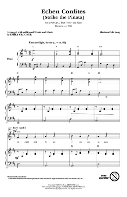 Echen Confites (Strike the Pinata) - Mexican Folk Song/Crocker - 2pt/opt. 3pt