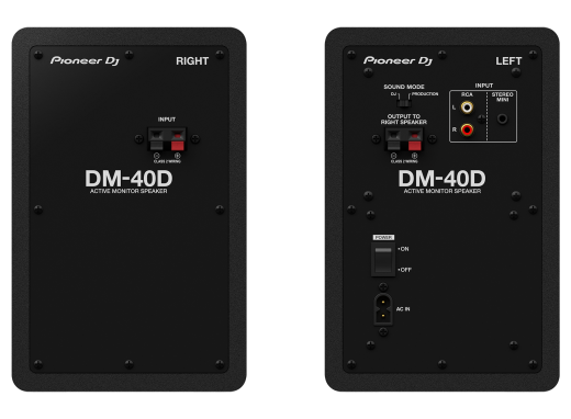 DM-40D 4\'\' Active Desktop Monitors (Pair) - Black