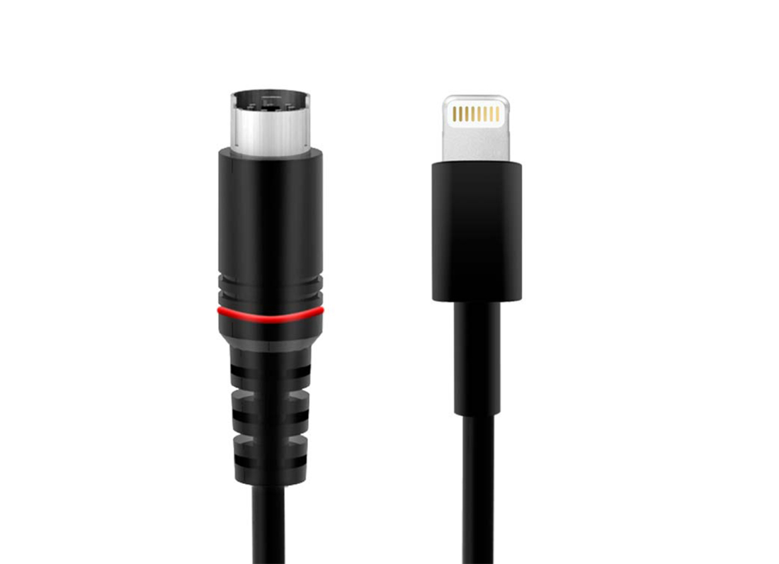 Lightning to Mini-DIN Cable with Charging