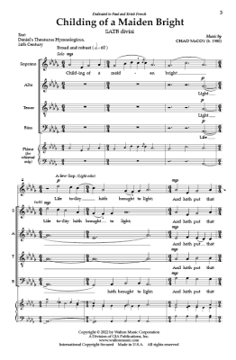Childing of a Maiden Bright - McCoy - SATB