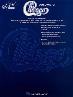 Hal Leonard - Chicago - Transcribed Scores Volume 2