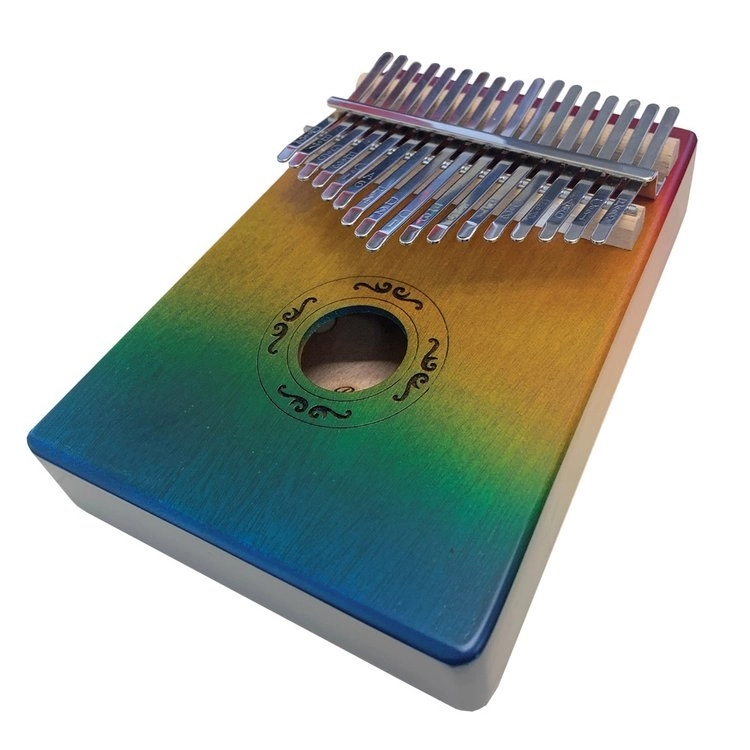 17 Note Kalimba - Multi Coloured