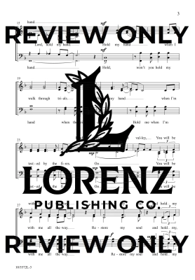 Jesus, Hold My Hand - Sharpe - SATB