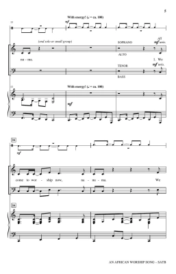 An African Worship Song - Martin/Paradowski - SATB