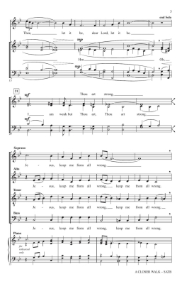 A Closer Walk - Johnson - SATB