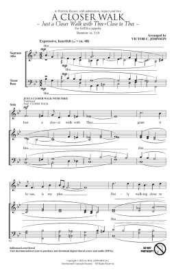 A Closer Walk - Johnson - SATB