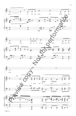 I Must Tell Jesus - Hoffman/Ijames - SATB