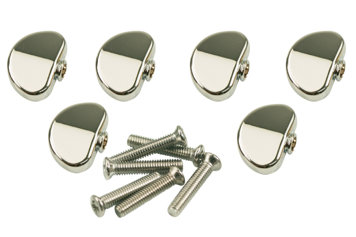 Button Set for Contemporary Diecast Series Tuning Machines - Kidney Chrome