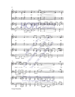 Umoja Tunaimba (United We Sing) - Johnson - SATB