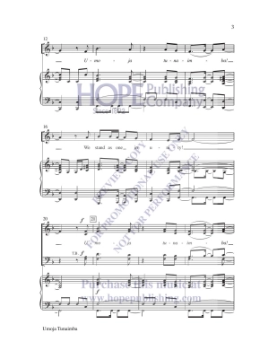 Umoja Tunaimba (United We Sing) - Johnson - SATB