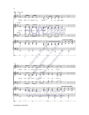 Somebody\'s Knockin\' - Traditional Spiritual/Martin - SATB