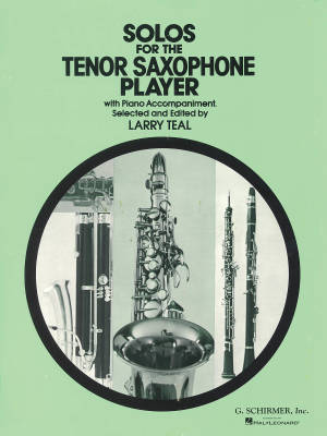 Solos for the Tenor Saxophone Player - Teal - Tenor Saxophone/Piano - Book