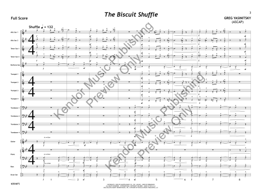 The Biscuit Shuffle - Yasinitsky - Jazz Ensemble - Gr. 1