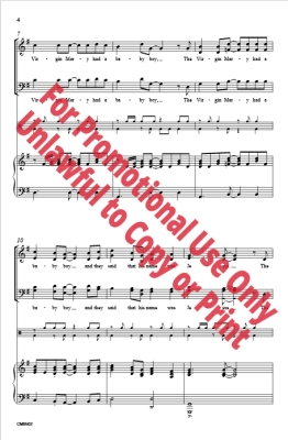 The Virgin Mary Had a Baby Boy - West Indies Christmas Carol/Robinson - SATB