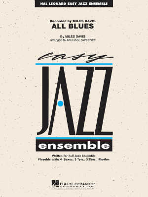 Hal Leonard - All Blues - Davis/Sweeney - Jazz Ensemble - Gr. 2