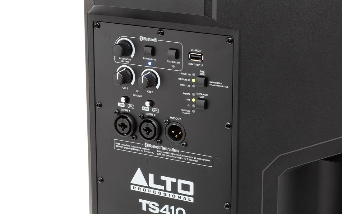 Alto Professional TS410 Truesonic 2000W 10'' 2Way Powered Loudspeaker
