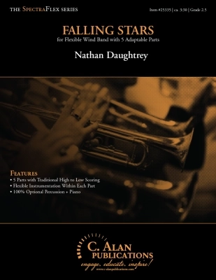 C. Alan Publications - Falling Stars - Daughtrey - Concert Band (Flex) - Gr. 2.5