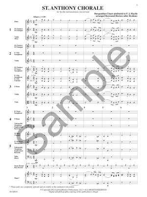 St. Anthony Chorale - Haydn/Horton - Concert Band (Flex) - Gr. 1