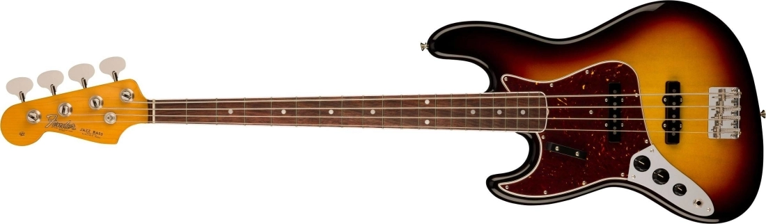 American Vintage II 1966 Jazz Bass Left-Hand, Rosewood Fingerboard - 3-Colour Sunburst