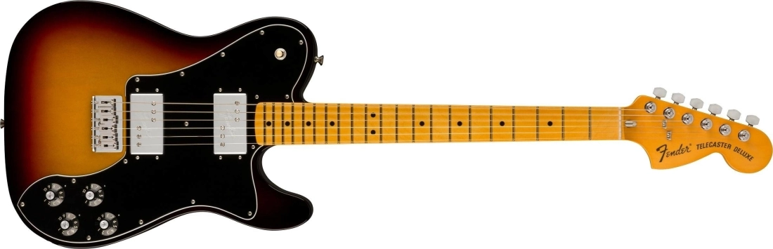 American Vintage II 1975 Telecaster Deluxe, Maple Fingerboard - 3-Colour Sunburst