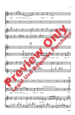 A Light of Hope, A Song of Peace - Burrows - 3pt Mixed