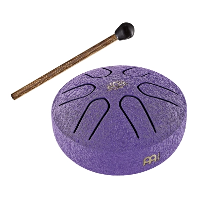 Sonic Energy Pocket Steel Tongue Drum - Purple Lotus Flower