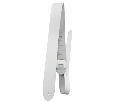 Perris Leathers Ltd - 2 White Basic Leather Guitar Strap