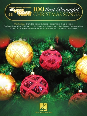 Hal Leonard - 100 Most Beautiful Christmas Songs: E-Z Play Today #53 - Piano - Book