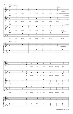 Old Friends - Simon/Sturm - SATB