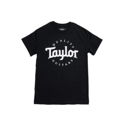 Taylor Guitars - T-shirt noir pour hommes avec logo (moyen)