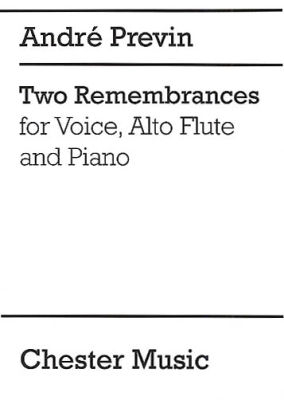 Chester Music - Two Remembrances - Previn - Voice/Alto Flute/Piano - Parts