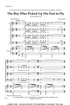 The Boy Who Picked Up His Feet to Fly - Robinson/Shank - SATB
