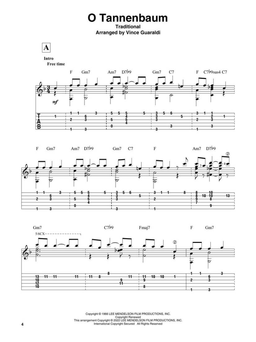charlie brown christmas guitar