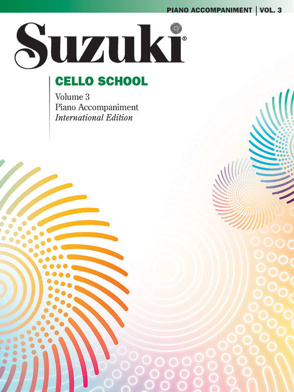 Suzuki Cello School, Volume 3 (International Edition) - Piano Accompaniment - Book
