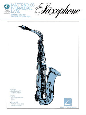 Hal Leonard - Master Solos Intermediate Level: Alto Sax - Teal/Rutherford - Livre/Audio en ligne