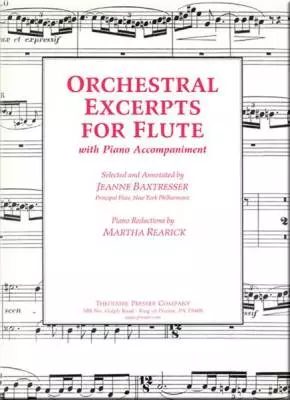 Orchestral Excerpts for Flute - Baxtresser - Flute/Piano - Book