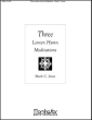 MorningStar Music - Three Lenten Hymn Meditations - Jones - Organ - Book