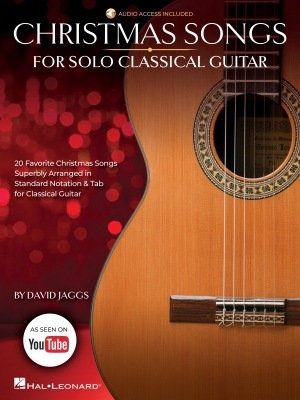 Christmas Songs for Solo Classical Guitar - Jaggs - Classical Guitar TAB - Book/Audio Online