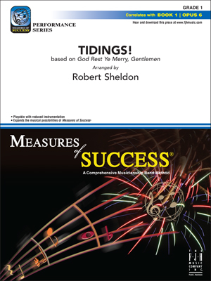 FJH Music Company - Tidings! (based on God Rest Ye Merry Gentlemen) - Traditional/Sheldon - Concert Band - Gr. 1