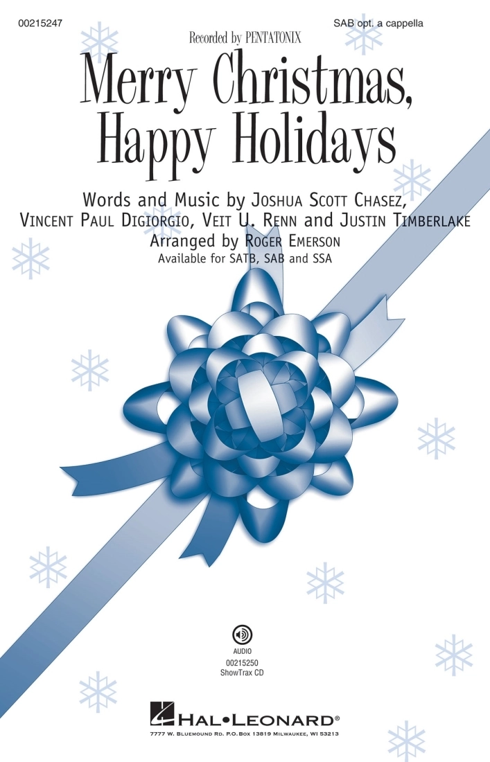 Merry Christmas, Happy Holidays - Pentatonix/Emerson - SAB