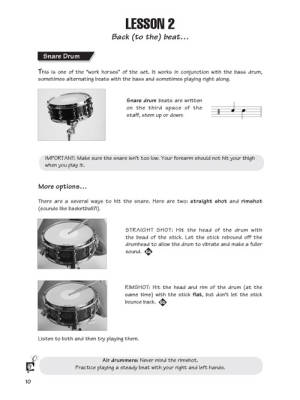 FastTrack Drums - Livre de mthode 1 - Mattingly/Neely - Batterie - Livre/audio en ligne